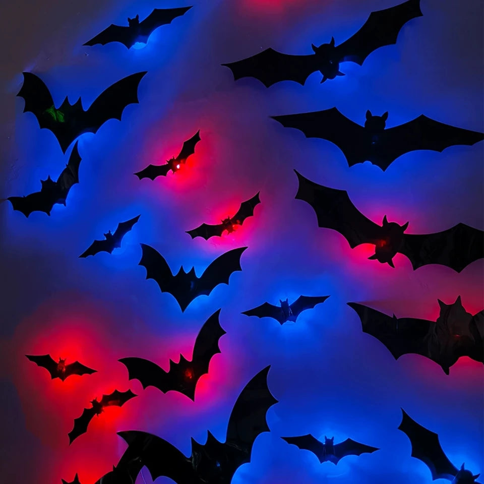 24pc LED Bat Wall Decal!