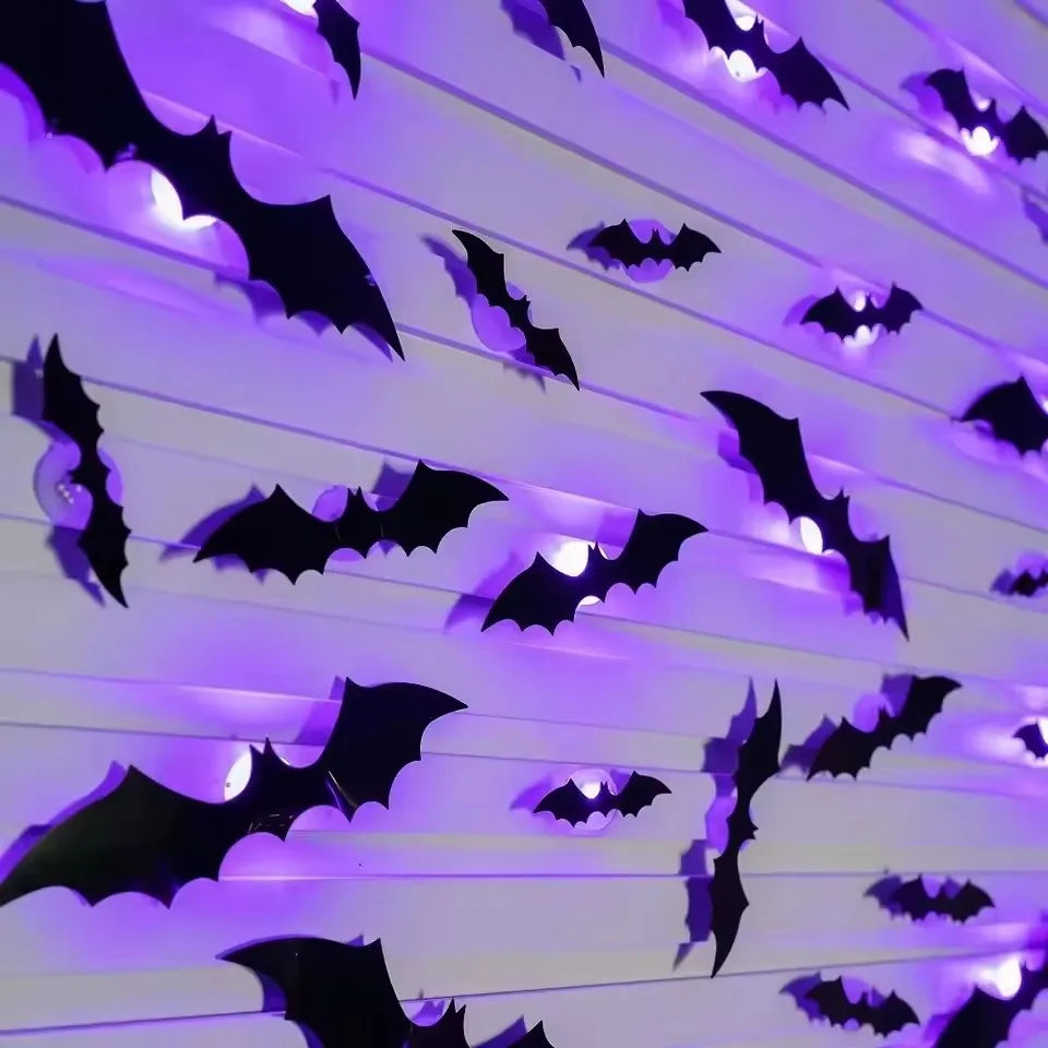 24pc LED Bat Wall Decal!