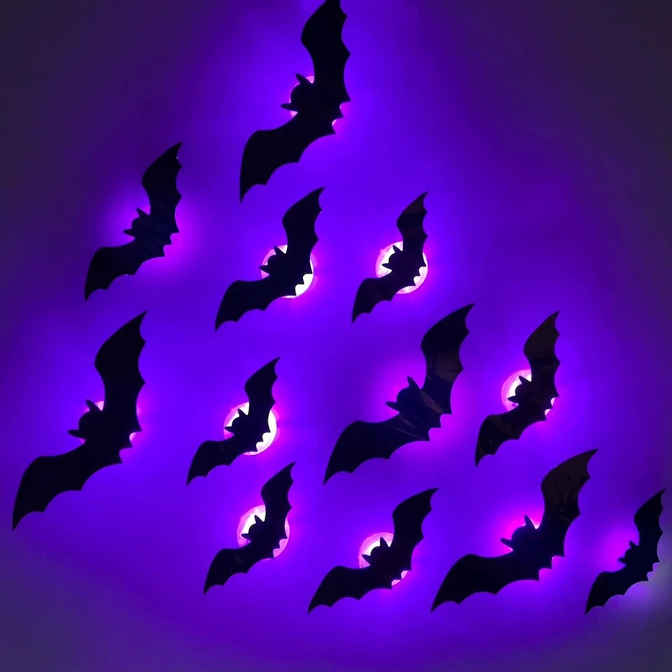 24pc LED Bat Wall Decal!