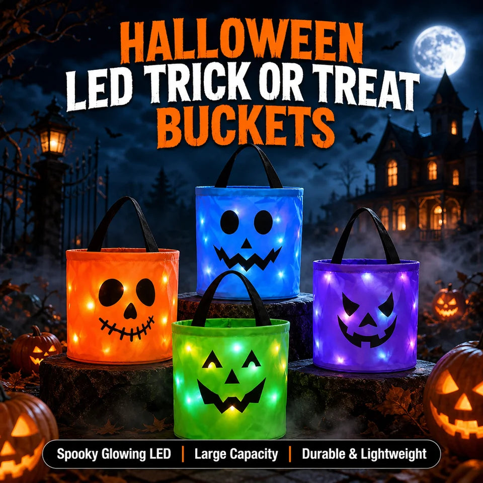 LED Fabric Trick Or Treat Baskets!