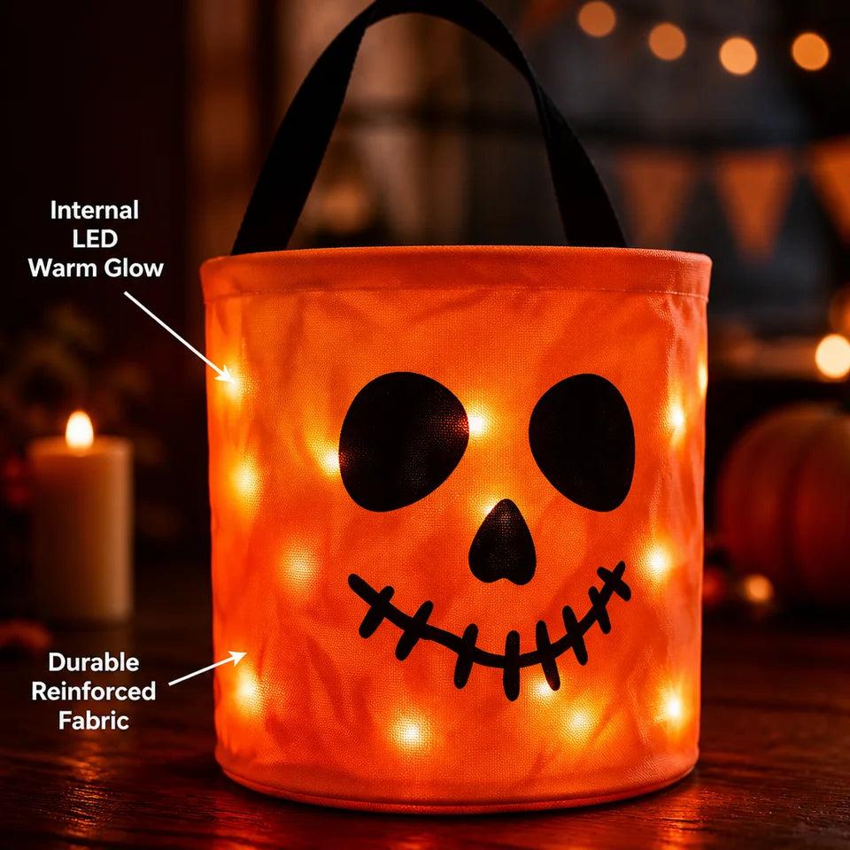 LED Fabric Trick Or Treat Baskets!