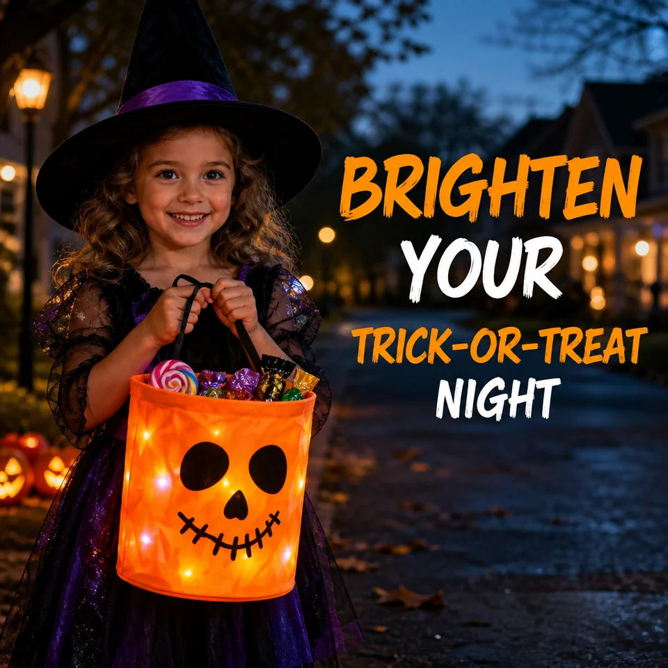 LED Fabric Trick Or Treat Baskets!